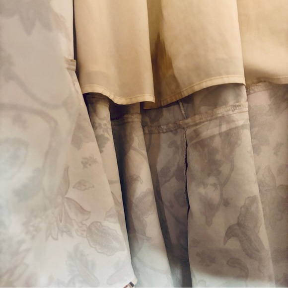 Grace Karin Floral Tiered Maxi Dress in Cream and Brown Size Small - Picture 9 of 15